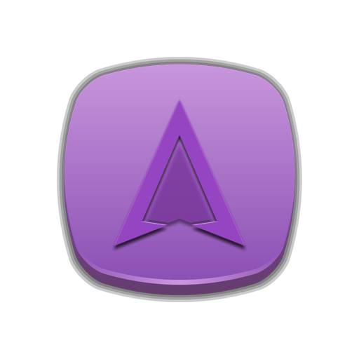 Embossed Violet Pop Icons icon