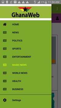 Ghana Web Daily News screenshot 1