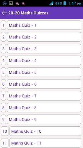 20-20 Maths Quiz screenshot 2