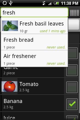 Shopping list screenshot 4