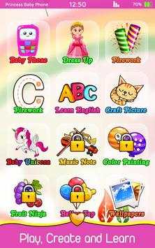 Pink Princess Baby Phone - Cute Baby Unicorn screenshot 1