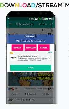 Facebook Downloader Free Lite 2019 screenshot 1