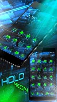 Holo Launcher Black Tech Theme screenshot 3
