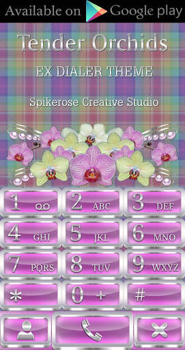 Tender Orchids 3D Next Launcher theme screenshot 3