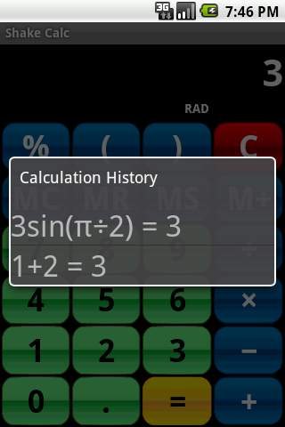 Shake Calc - Calculator screenshot 4