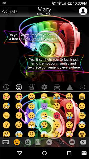 Rapper Neon Emoji Keyboard screenshot 8