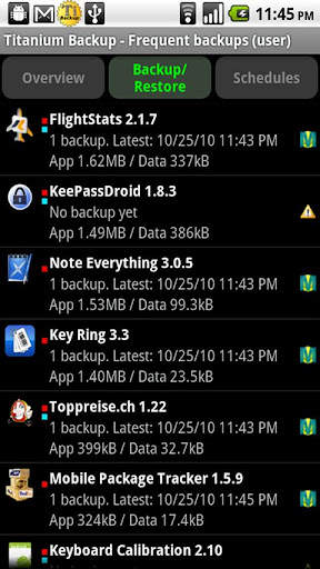 Titanium Backup (root needed) screenshot 1