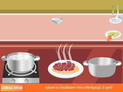 cooking spaghitti meatball game screenshot 6