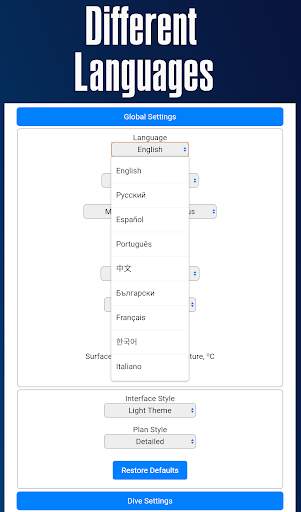 DiveProMe Scuba Diving Planner screenshot 14