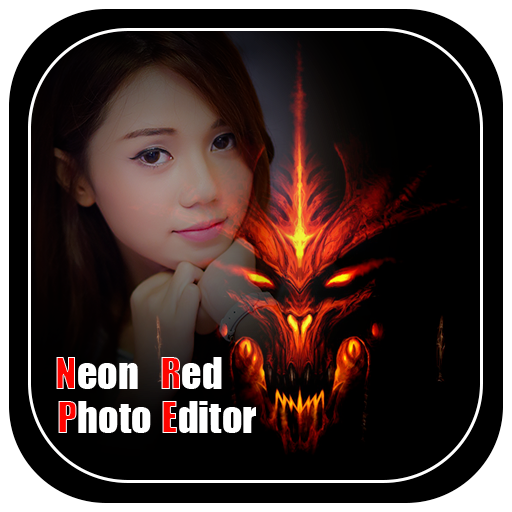 Neon Red Photo Frames icon