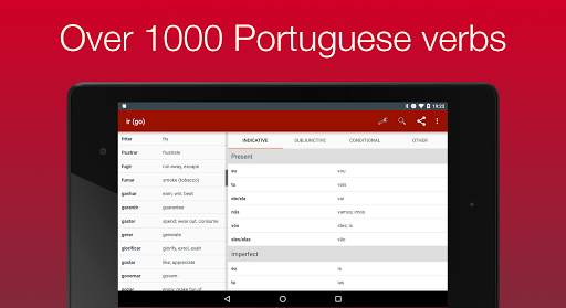 Portuguese Verb Conjugator स्क्रीनशॉट 5