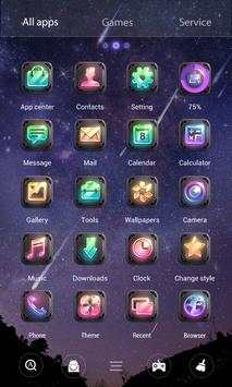 Purple Night 3D V Launcher Theme screenshot 3