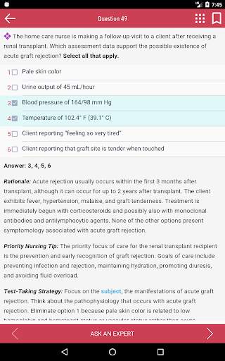 NCLEX RN Q&A Tutoring Saunders screenshot 8