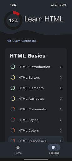 Learn HTML screenshot 1