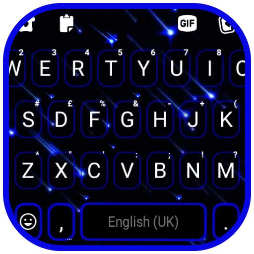 Blue Stars Live Keyboard Background 1.0