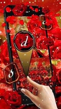 Red Rose Valentine Love Keyboard Theme screenshot 2