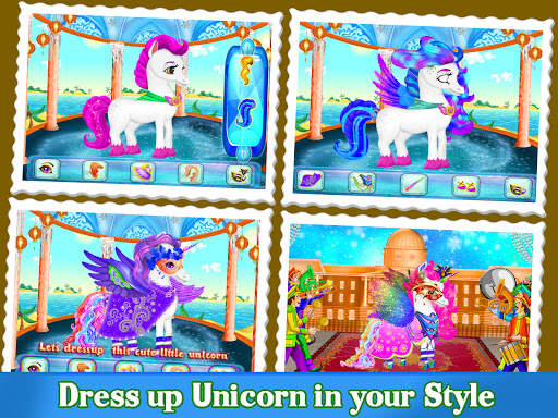Indian Crazy Dinner: Hyper Hotel Dress Up Unicorn screenshot 2