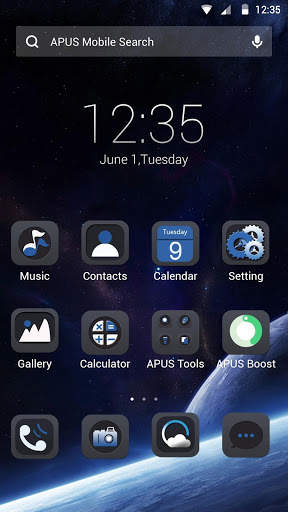 Planets-APUS Launcher theme screenshot 1