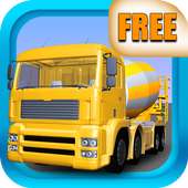 Cement Truck Driving 3D FREE logo