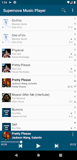 Supernova Music Player screenshot 1