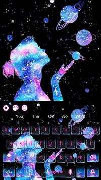 Fancy Galaxy Girl keyboard 4 تصوير الشاشة