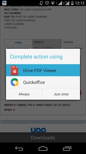 UOP Order Status screenshot 4
