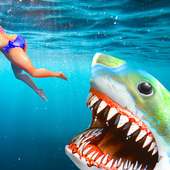 Deadly Shark Simulator : Blue whale  hunting Game logo