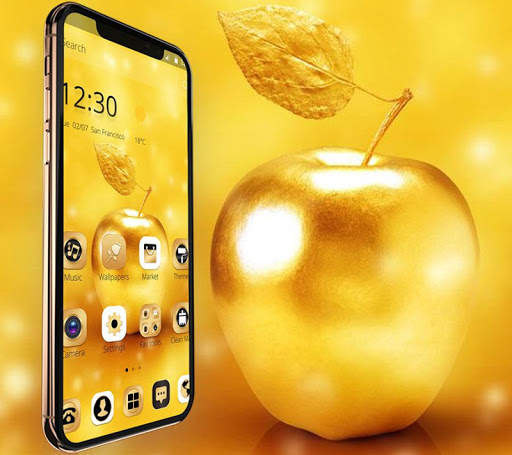 Gold Luxury Apple Theme For XS screenshot 4