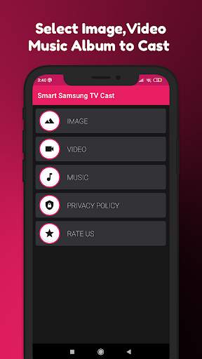 Cast to Samsung TV screenshot 1