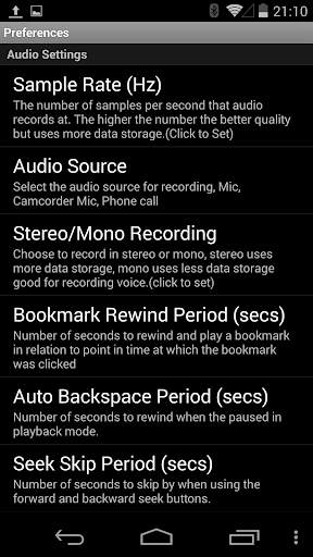 Dictomate -  MP3OGG Voice Recorder - Free screenshot 8