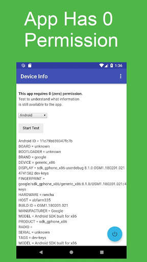 Information Capabilities of a Zero Permission App screenshot 4