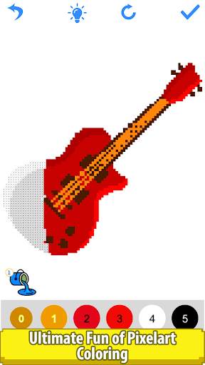 Musical Instruments Pixel Art - Color by Number screenshot 3