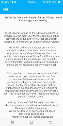 Alif RAMPUR - Current local news screenshot 5