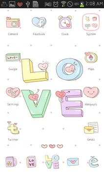 LOVE go launcher theme screenshot 2
