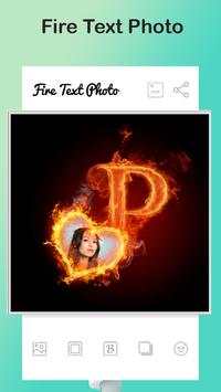 Fire Text Photo Frame screenshot 4