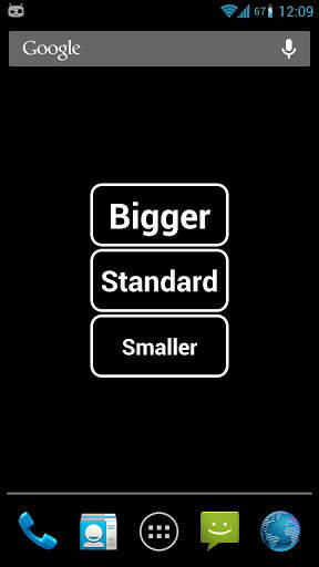 Big Font Widget 1 تصوير الشاشة