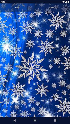 Snowflake Stars Live Wallpaper screenshot 4