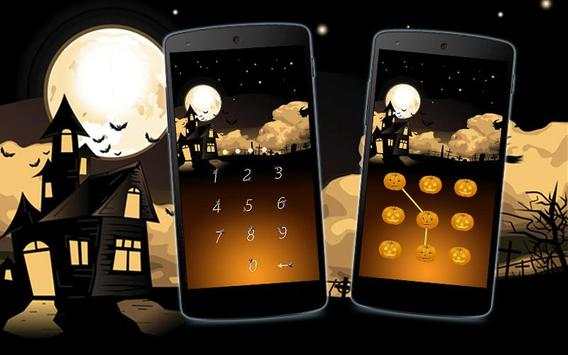 Green Applock Theme Halloween screenshot 1
