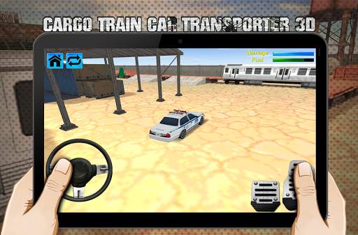 cargo train car transporter 3D screenshot 2