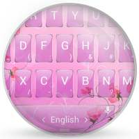 Keyboard Theme Glass Pink Flow logo