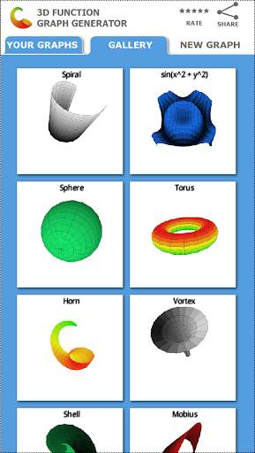 3D Functions Graph Plotter screenshot 1