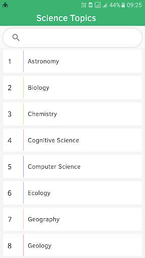 Science Facts collection app! screenshot 1