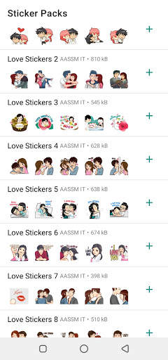 WAStickerApps -Romantic Love Stickers For WhatsApp screenshot 1