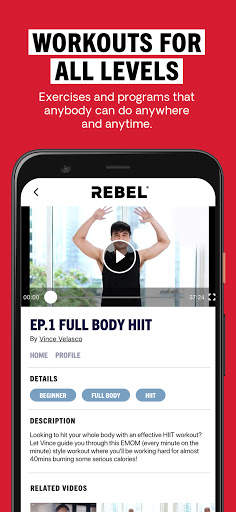 REBEL: Fitness, Food, Wellness screenshot 3