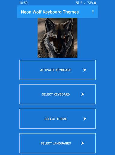 Neon Wolf Keyboard Themes screenshot 8