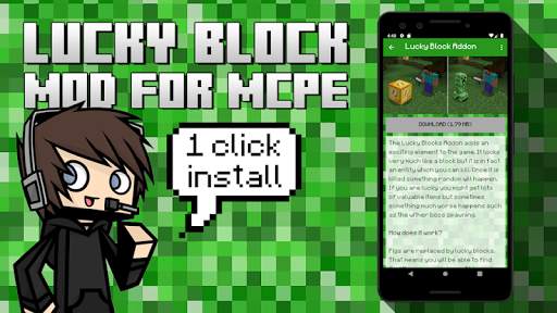Lucky Block Mod for MC Pocket Edition screenshot 1