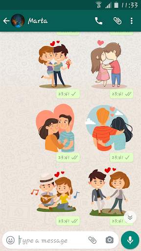 Love & Romance Stickers - WAStickerApps screenshot 3