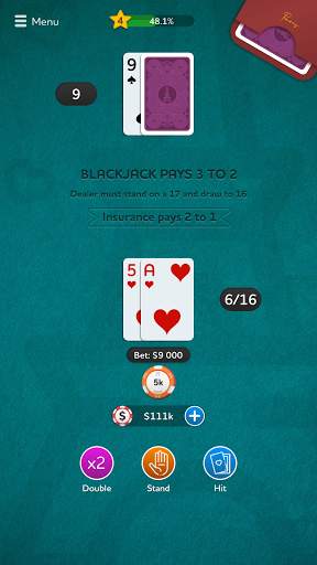 Blackjack 21 - Casino Card Game screenshot 5