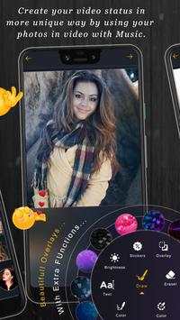 Gujarati Lyrical Video Status Maker With PhotoSong скриншот 2
