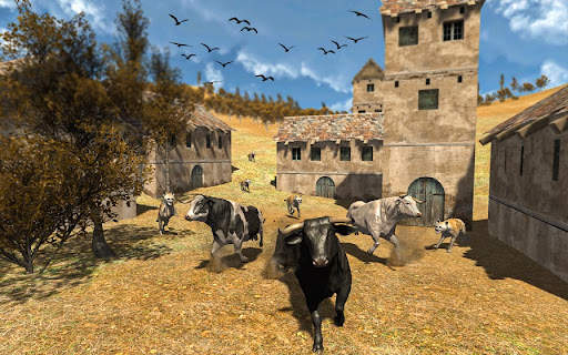 Angry Bull Attack Wild Sim 3d screenshot 1
